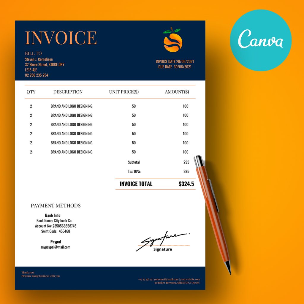Invoice Continue Invoice Templates - Letroot Shop